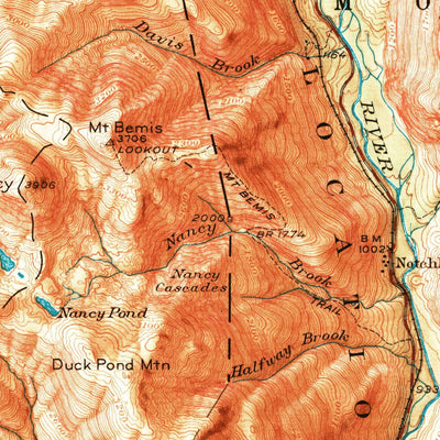 United States Geological Survey Crawford Notch, NH (1946, 62500-Scale) digital map