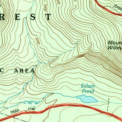 United States Geological Survey Crawford Notch, NH (1995, 24000-Scale) digital map