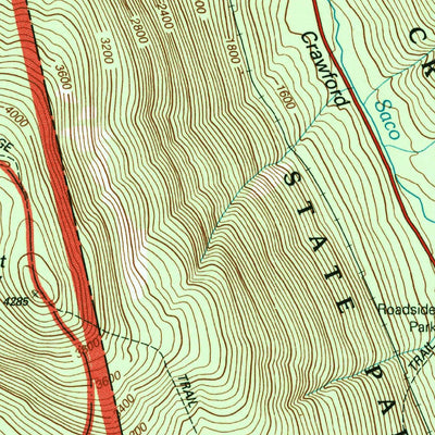 United States Geological Survey Crawford Notch, NH (1995, 24000-Scale) digital map