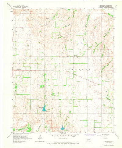 United States Geological Survey Crawford, OK (1965, 24000-Scale) digital map