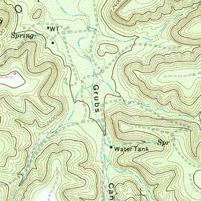 United States Geological Survey Crawford Slide, TX (1972, 24000-Scale) digital map