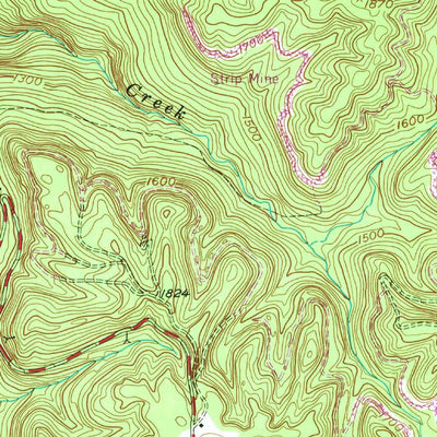United States Geological Survey Crawford, TN (1954, 24000-Scale) digital map