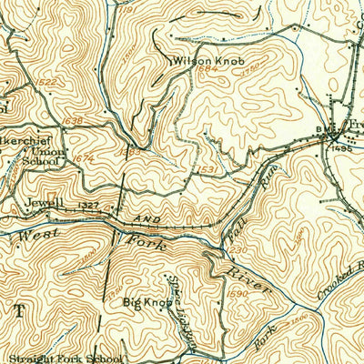 United States Geological Survey Crawford, WV (1912, 62500-Scale) digital map