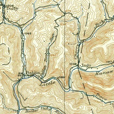 United States Geological Survey Crawford, WV (1912, 62500-Scale) digital map
