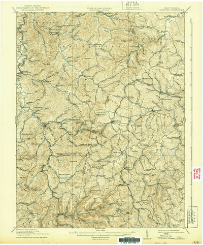 United States Geological Survey Crawford, WV (1914, 62500-Scale) digital map
