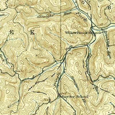United States Geological Survey Crawford, WV (1914, 62500-Scale) digital map