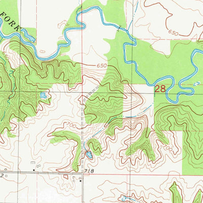 United States Geological Survey Crawfordsville, IA (1981, 24000-Scale) digital map