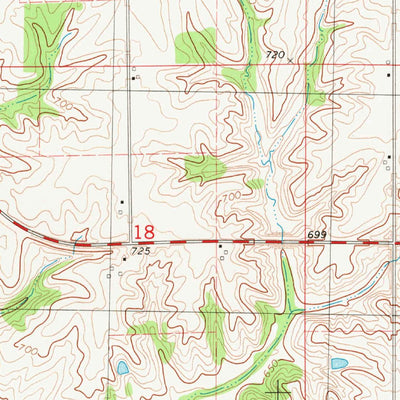 United States Geological Survey Crawfordsville, IA (1981, 24000-Scale) digital map