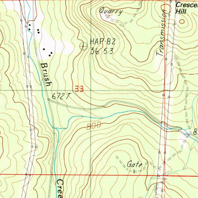 United States Geological Survey Crawfordsville, OR (1988, 24000-Scale) digital map