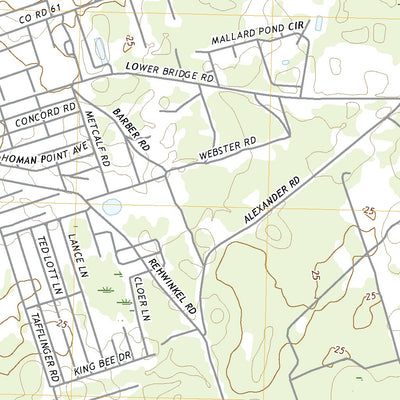 United States Geological Survey Crawfordville East, FL (2021, 24000-Scale) digital map