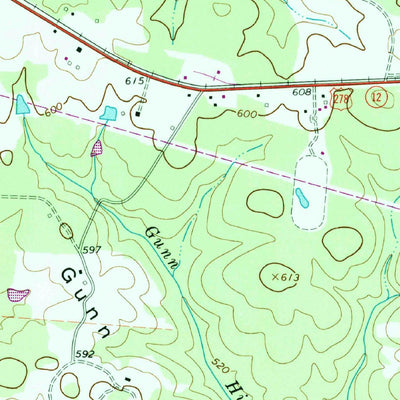 United States Geological Survey Crawfordville, GA (1966, 24000-Scale) digital map