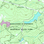 United States Geological Survey Crawfordville, GA (1966, 24000-Scale) digital map