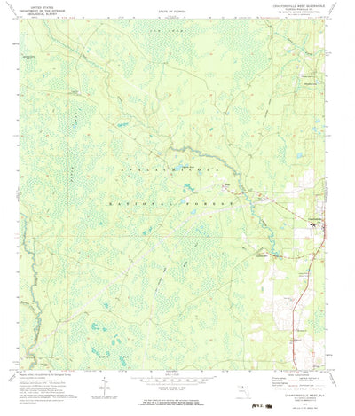 United States Geological Survey Crawfordville West, FL (1972, 24000-Scale) digital map