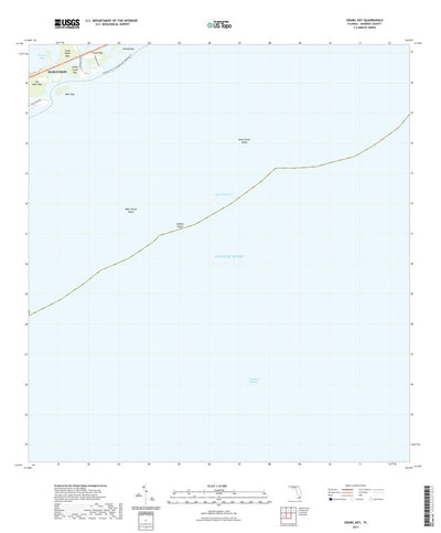 United States Geological Survey Crawl Key, FL (2021, 24000-Scale) digital map
