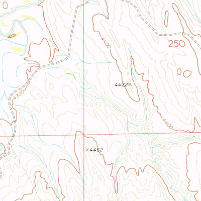 United States Geological Survey Crazy Woman Ranch, WY (1972, 24000-Scale) digital map