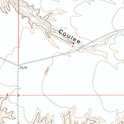United States Geological Survey Crazyman Coulee, MT (1971, 24000-Scale) digital map