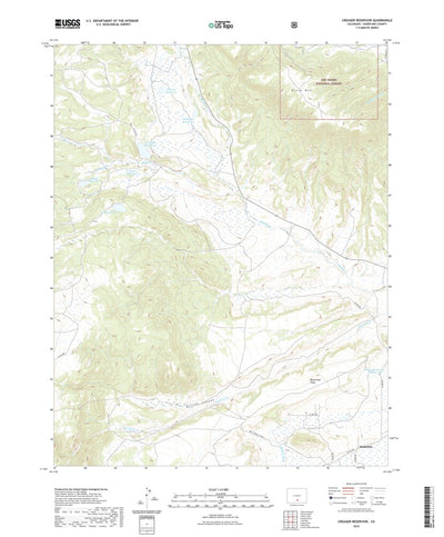 United States Geological Survey Creager Reservoir, CO (2022, 24000-Scale) digital map