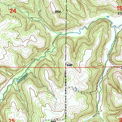 United States Geological Survey Creal Springs, IL (1996, 24000-Scale) digital map