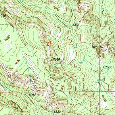 United States Geological Survey Cream Pots, UT (2001, 24000-Scale) digital map