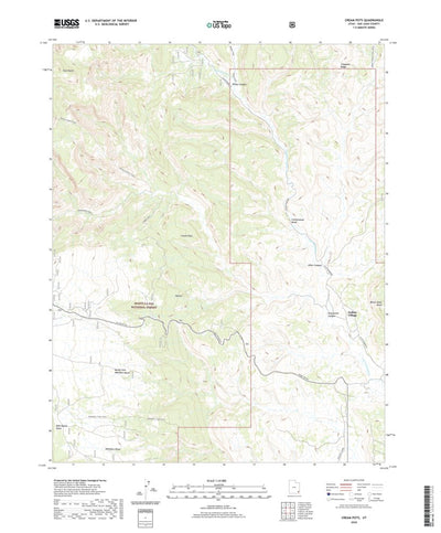 United States Geological Survey Cream Pots, UT (2020, 24000-Scale) digital map