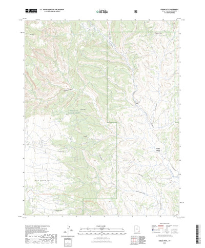 United States Geological Survey Cream Pots, UT (2023, 24000-Scale) digital map