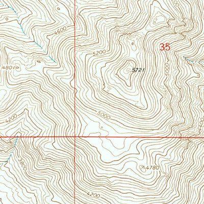 United States Geological Survey Creamery Canyon, AZ (1967, 24000-Scale) digital map