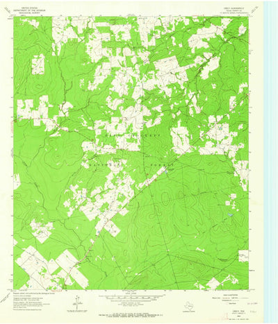 United States Geological Survey Crecy, TX (1963, 24000-Scale) digital map