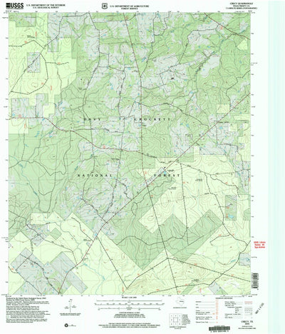 United States Geological Survey Crecy, TX (2004, 24000-Scale) digital map