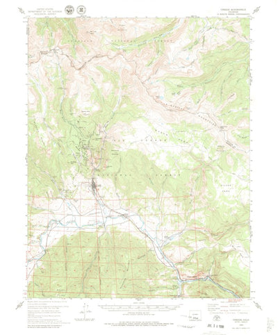 United States Geological Survey Creede, CO (1959, 62500-Scale) digital map