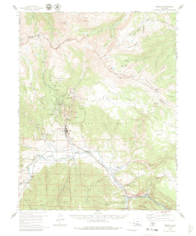 Creede, CO (1959, 62500-Scale) Map by United States Geological Survey ...