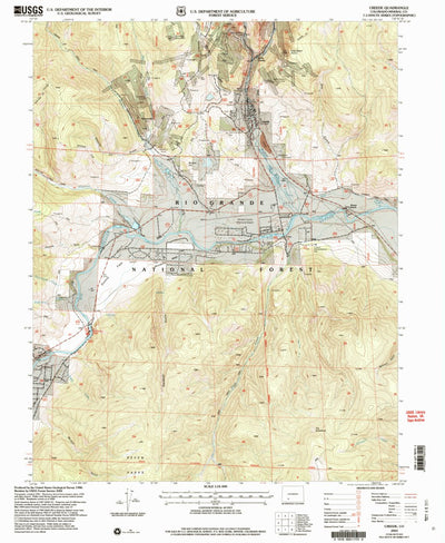 United States Geological Survey Creede, CO (2001, 24000-Scale) digital map