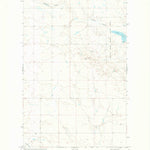 United States Geological Survey Creedman Coulee West, MT (1972, 24000-Scale) digital map