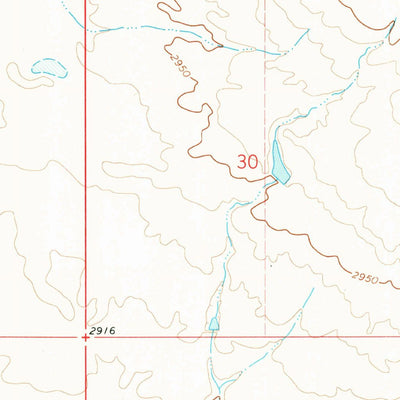United States Geological Survey Creedman Coulee West, MT (1972, 24000-Scale) digital map