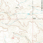 United States Geological Survey Creedman Coulee West, MT (1972, 24000-Scale) digital map
