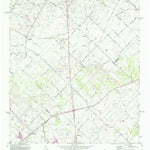United States Geological Survey Creedmoor, TX (1968, 24000-Scale) digital map