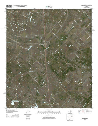 United States Geological Survey Creedmoor, TX (2010, 24000-Scale) digital map