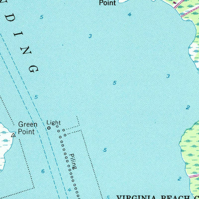 United States Geological Survey Creeds, VA-NC (1954, 24000-Scale) digital map