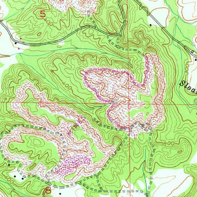 United States Geological Survey Creel, AL (1951, 24000-Scale) digital map