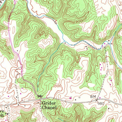 United States Geological Survey Creelsboro, KY (1953, 24000-Scale) digital map