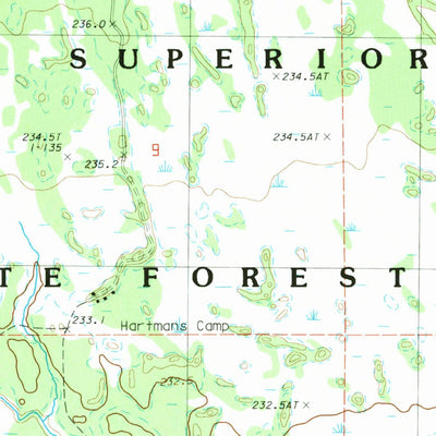 United States Geological Survey Creighton, MI (1983, 25000-Scale) digital map
