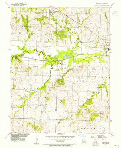 United States Geological Survey Creighton, MO (1953, 24000-Scale) digital map