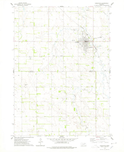 United States Geological Survey Creighton, NE (1974, 24000-Scale) digital map