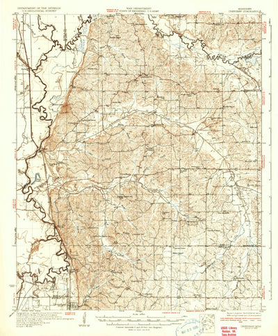 United States Geological Survey Crenshaw, MS (1935, 62500-Scale) digital map