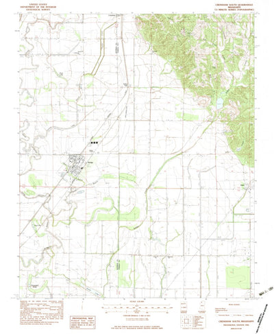 United States Geological Survey Crenshaw South, MS (1983, 24000-Scale) digital map