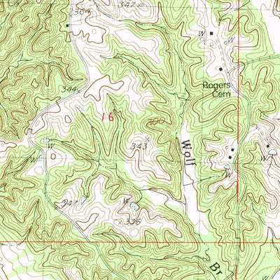 United States Geological Survey Crenshaw South, MS (1983, 24000-Scale) digital map