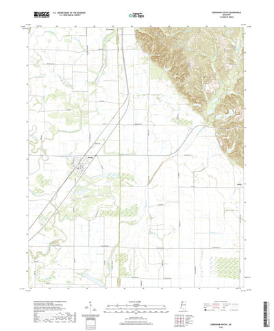 United States Geological Survey Crenshaw South, MS (2020, 24000-Scale) digital map