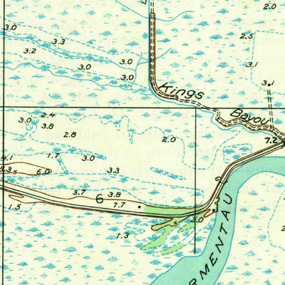 United States Geological Survey Creole, LA (1935, 31680-Scale) digital map