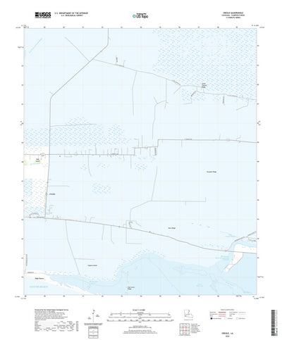 United States Geological Survey Creole, LA (2020, 24000-Scale) digital map
