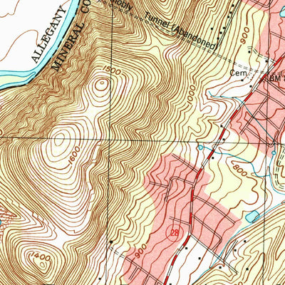 United States Geological Survey Cresaptown, MD-WV (1997, 24000-Scale) digital map
