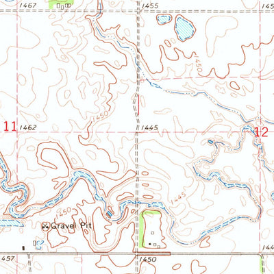 United States Geological Survey Cresbard SW, SD (1966, 24000-Scale) digital map